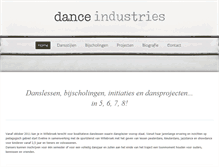 Tablet Screenshot of dance-industries.be